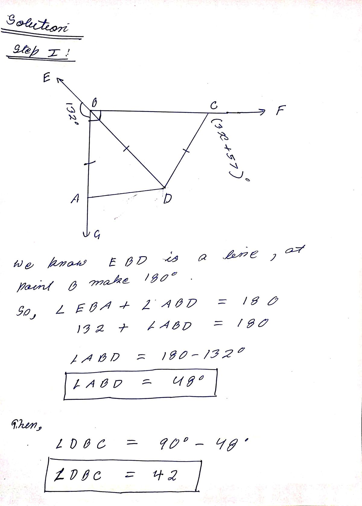 Geometry homework question answer, step 1, image 1